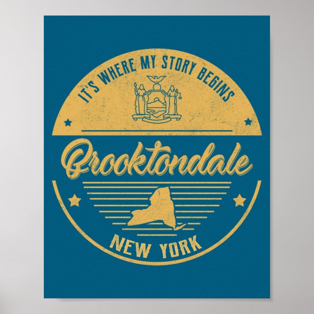 Brooktondale New York Its Where My Story Begins _1 Poster (Framsidan)