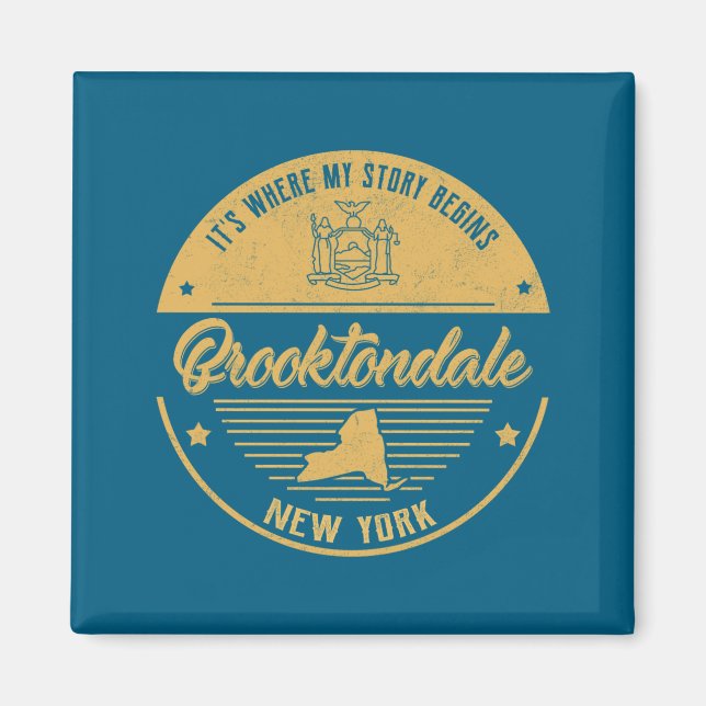 Brooktondale New York Its Where My Story Begins  Magnet (Framsidan)
