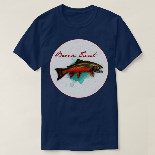 BrookTrout T Shirt (Design framsida)