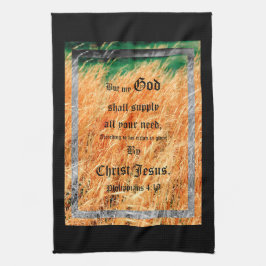 Broom Sage Abstrakt Philippians 4vs19 Kökshandduk