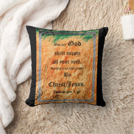 Broom Sage Abstrakt Philippians 4vs19 Kudde