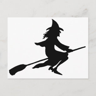 Broom Witch Vykort