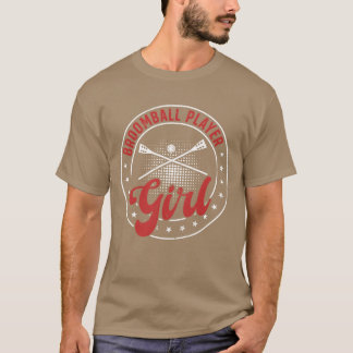 Broomball Sport Broomball Player Girl Broomball vi T Shirt