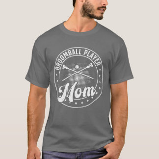Broomball Sport Broomball Spelare Mamma retro T Shirt