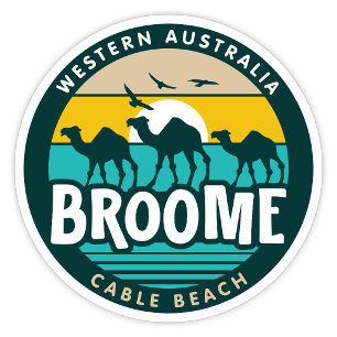 Broome, Western Australia Sticker Klistermärken