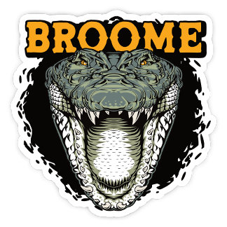 Broome, Westerna Australien Crokodile Sticker Klistermärken