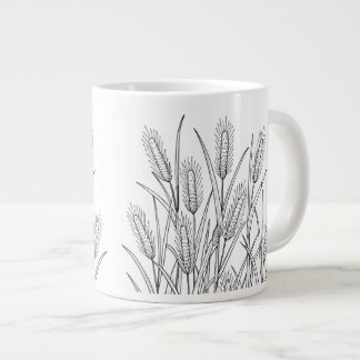 Broomsedge - Andropogon virginicus - inhemska växt Jumbo Mugg