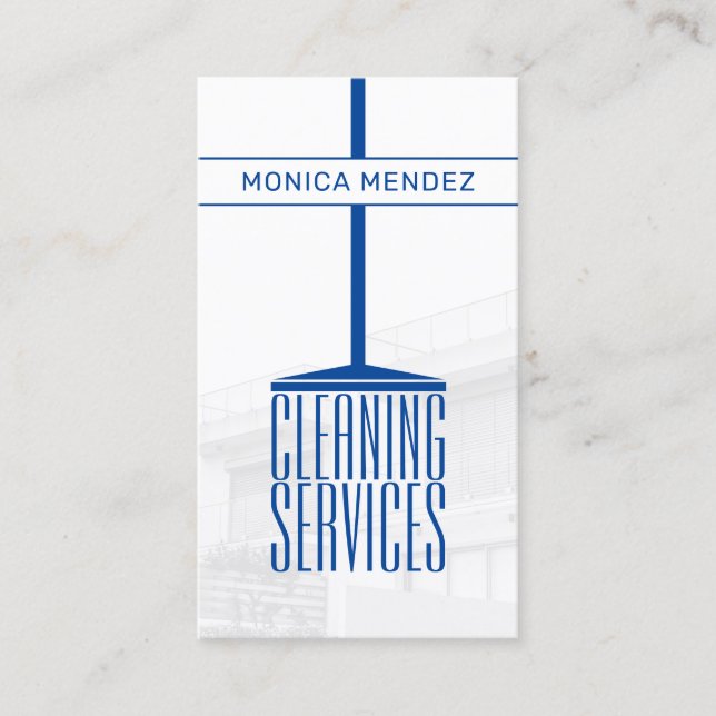 Broomstick lustig professionell.  visitkort (Framsida)