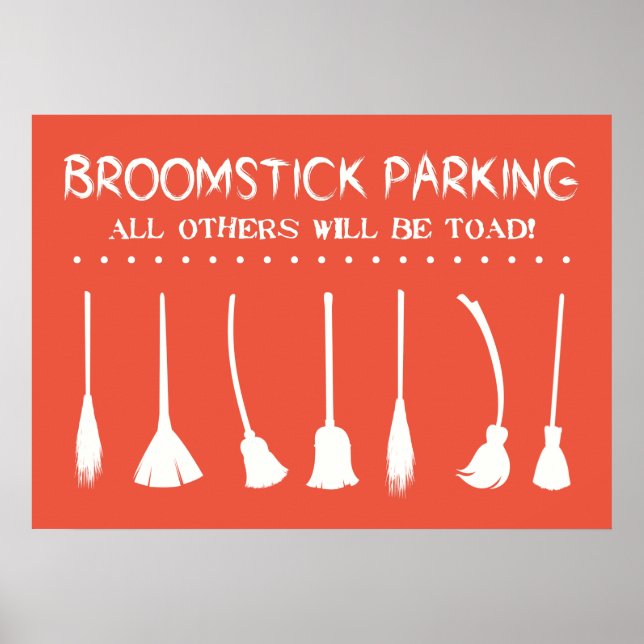 BROOMSTICK PARKING POSTER (Framsidan)