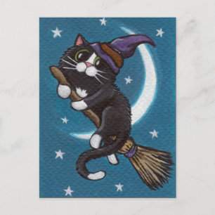 Broomstick Ride - Halloween-vykort Vykort