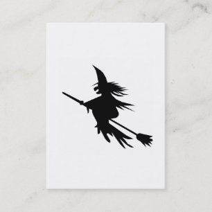 BroomstickhäxaSilhouette Visitkort
