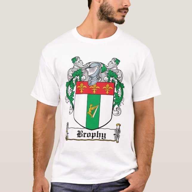 Brophy familjvapensköld t shirt (Framsida)
