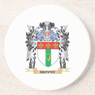 Brophy vapensköld - familjvapensköld underlägg sandsten