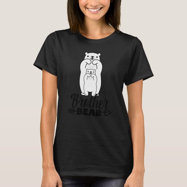Bror Björn Stolt Bror Matchande Familj T Shirt (Framsida)
