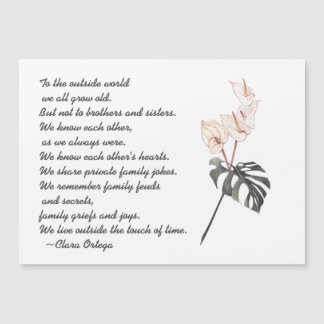 Bror eller syster Känslosamt poem Svart och Rosa