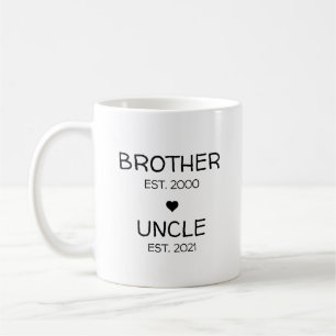 Bror Farbror Graviditets Annonsering Baby Avslöjan Kaffemugg