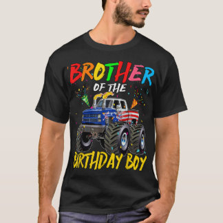 Bror födelsedag Monster Lastbil födelsedag Pa T Shirt