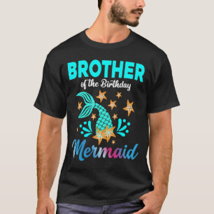 Bror för födelsedagsfamiljens Sjöjungfru som match T Shirt