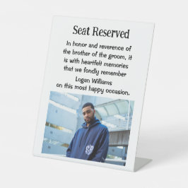 Bror för groom Bröllop Memorial Plaque-skylten