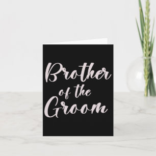 Bror för Groom Tee-teamet i Bröllop i Groom Bro Kort