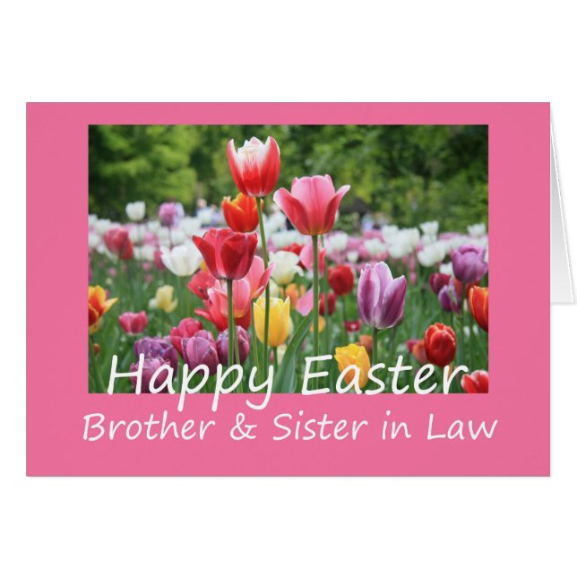 Bror & fru Glad påsk Hälsningskort (Framsidan Horizontal)