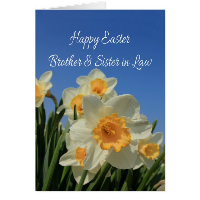 Bror & fru Glad påsk Hälsningskort (Framsidan)