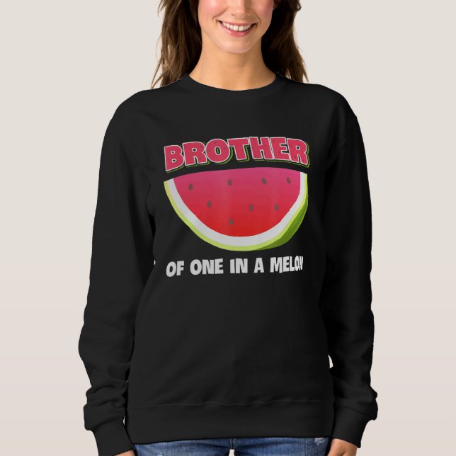 Bror i en melonfamiljs matchande Watermel T Shirt (Framsida)
