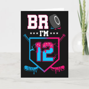 Bror jag är 12 år gammal hockey glass dropp 12-års kort