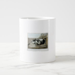 Bror kan jag få lite havre Rolig vintage gris-minn Jumbo Mugg