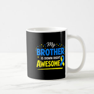 Bror nere riktigt awesome Downs syndrom familj Kaffemugg