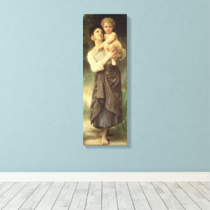 Bror och syster av William Adolphe Bouguereau Canvastryck