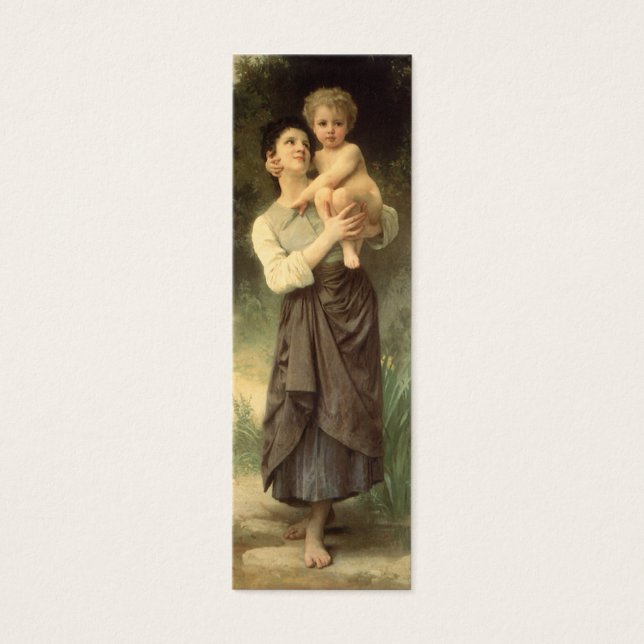 Bror och syster av William Adolphe Bouguereau Litet Visitkort (Framsidan)