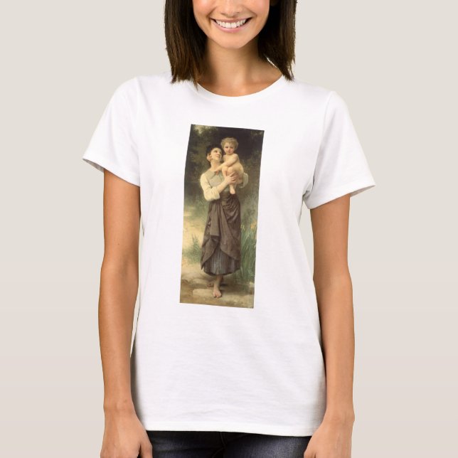 Bror och syster av William Adolphe Bouguereau T-shirt (Framsida)