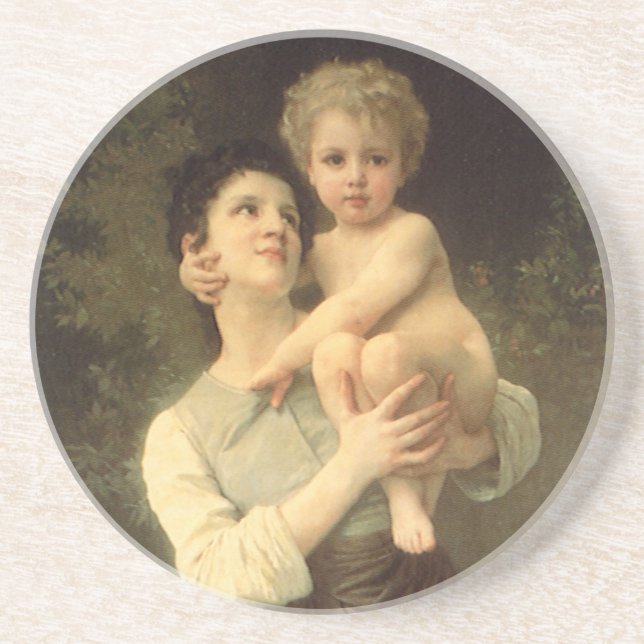 Bror och syster av William Adolphe Bouguereau Underlägg (Framsidan)