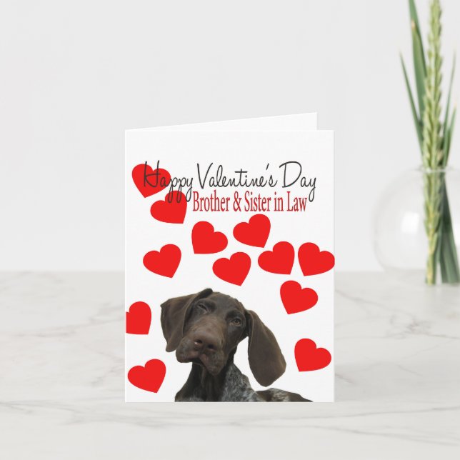 Bror och syster i juridik Glossy Grizzly Valentine Helgkort (Framsida)
