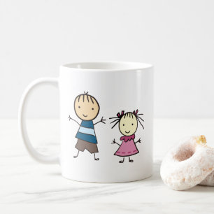 Bror och syster kaffemugg