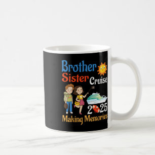 Bror och syster kryssning 2025 Minnestrip Kaffemugg