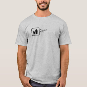 Bror och syster (liten Logotyp) - Anpassade Tee
