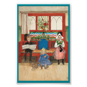 Bror och syster Play Mamma och Pappa Fototryck