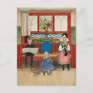 Bror och syster Play Mamma och Pappa Vykort