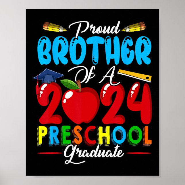 Bror till 2024 års barnbarn i familjen Preschool S Poster (Framsidan)