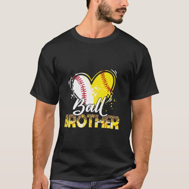 Bror till Baskeball Softball Sport Matching F T Shirt (Framsida)