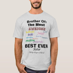 Bror till bästa syster någonsin t shirt