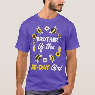 Bror till Bee Day Girl Funny Bee Hemed Matchin T Shirt