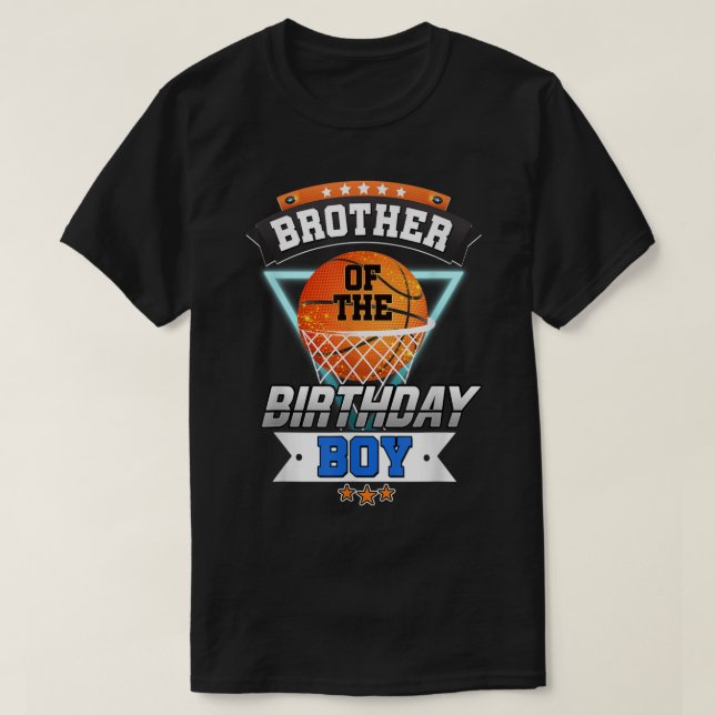 Bror till Birthday Boy Basketball Shirt Boys T (Design framsida)
