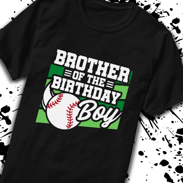 Bror till Birthday Boy Boys Baseball Birthday T Shirt (Skapare uppladdad)