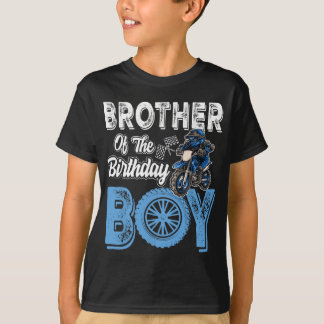 Bror till Birthday Boy Dirt Bike B-day motocr T Shirt