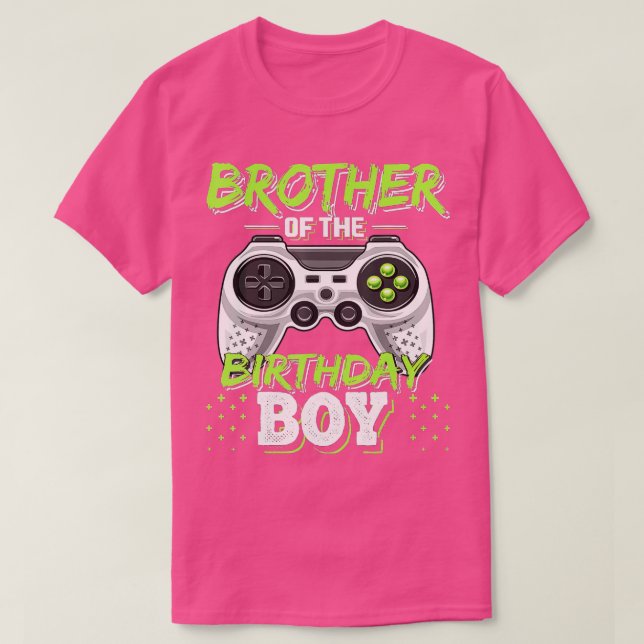 Bror till Birthday Boy Matching Video Game Bi T Shirt (Design framsida)