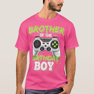 Bror till Birthday Boy Matching Video Game Bi T Shirt