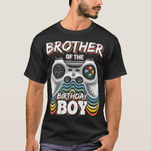 Bror till Birthday Boy Matching Video Game Bi T Shirt